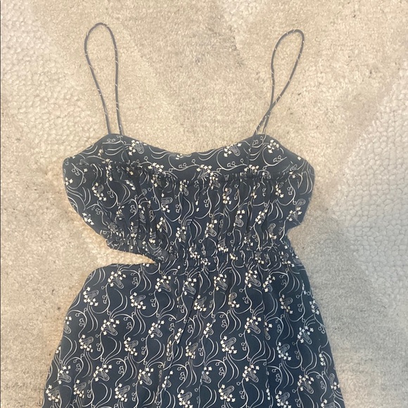 J. Crew Blue and White Smocked Maxi Dress for Wedding Guest - Picture 9 of 10